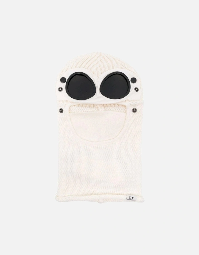 Merino Wool Goggle Balaclava White