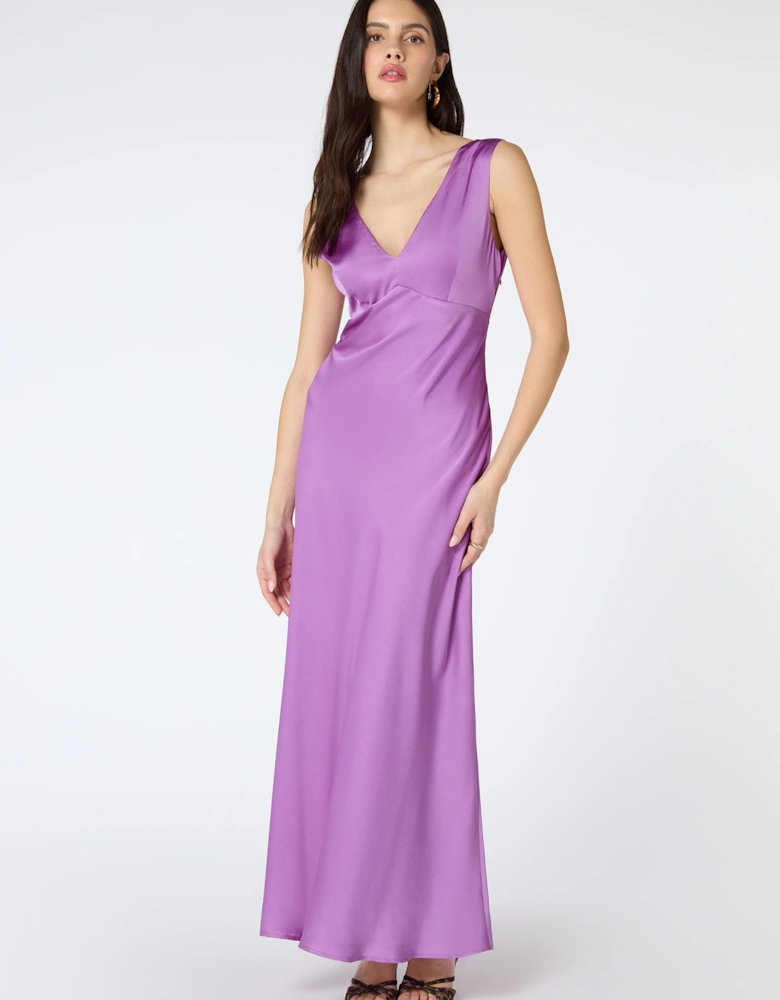 Marilyn Cut Out Dress in Lilac