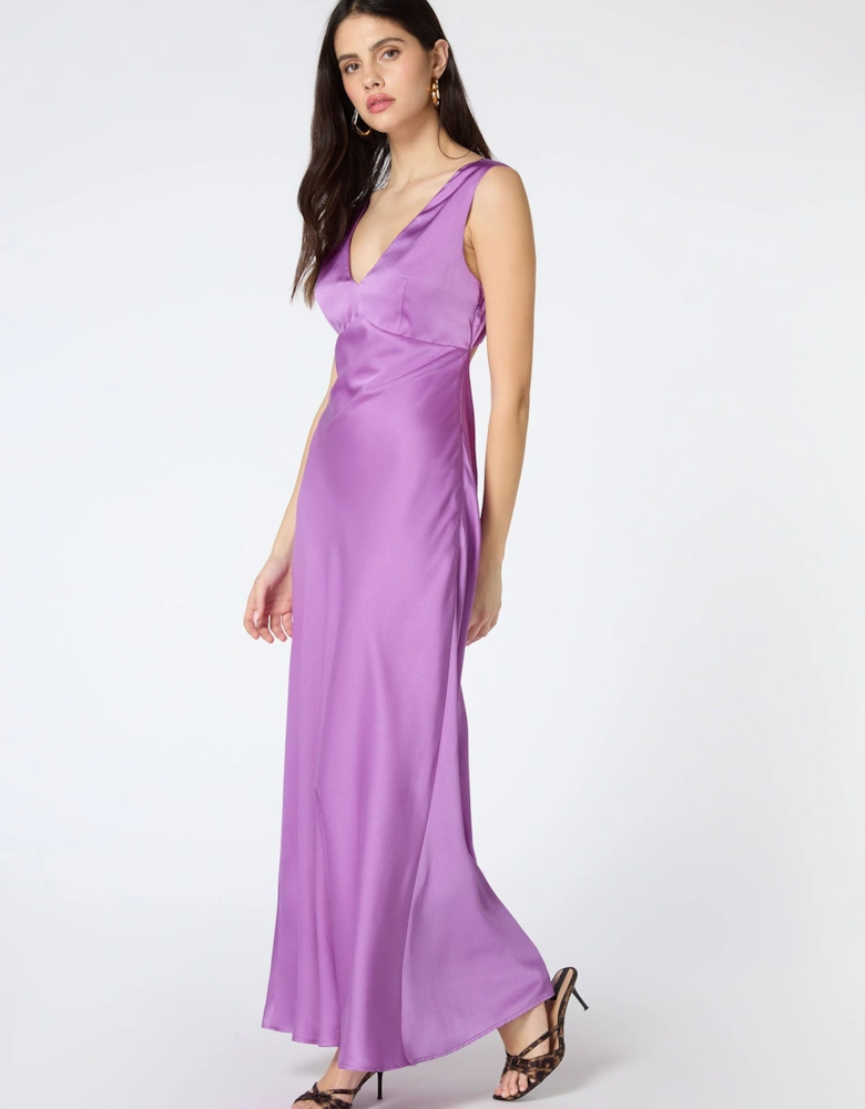 Marilyn Cut Out Dress in Lilac