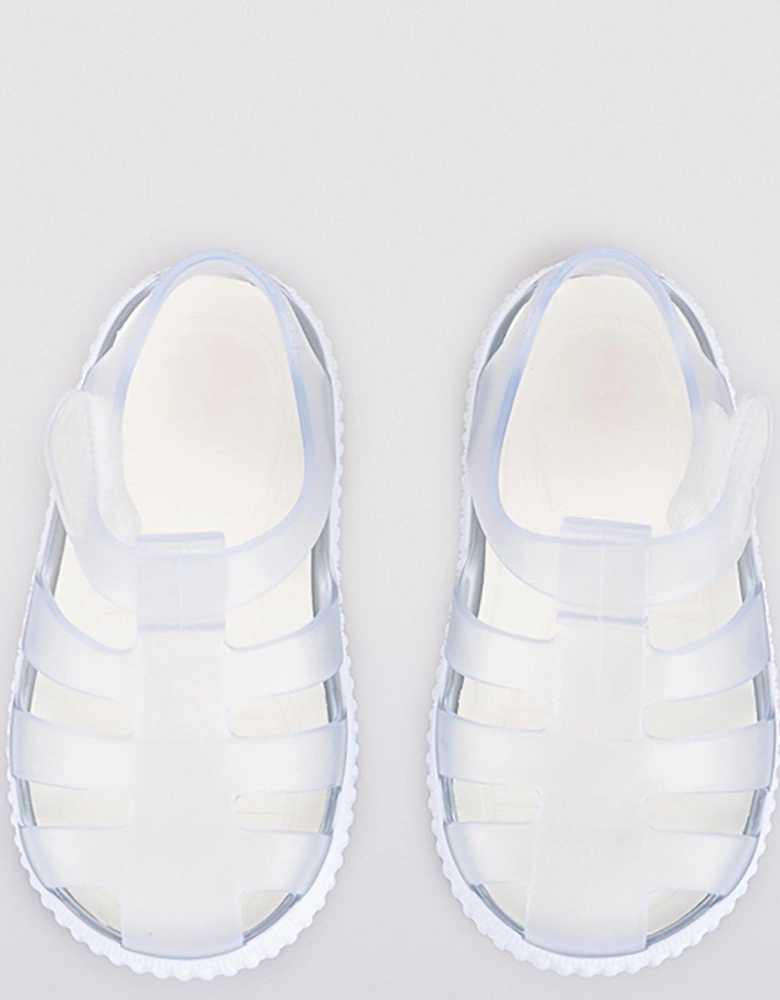 Nico Cristal Jelly Sandal - White