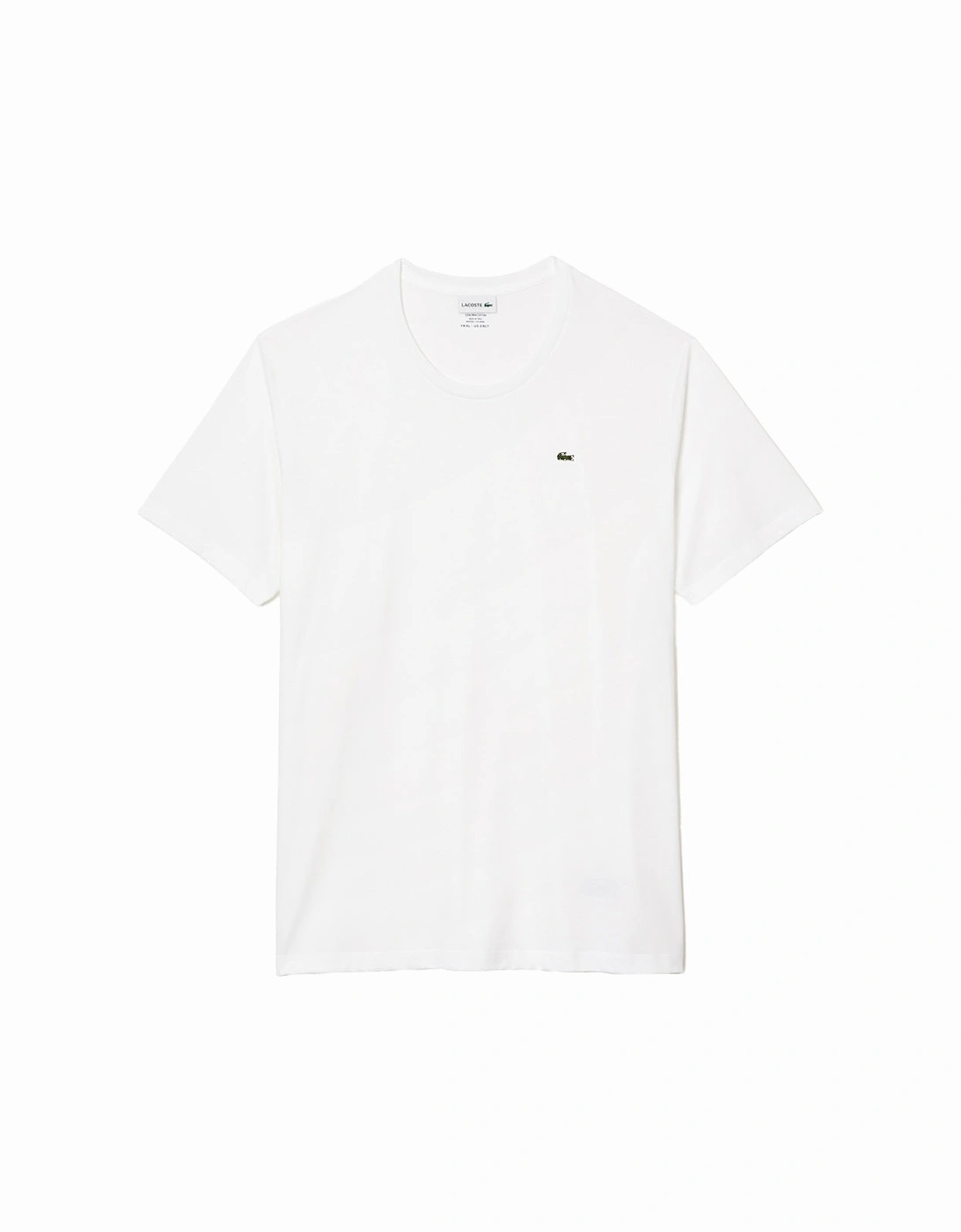 Monochrome Cotton Pima Jersey Crew-Neck T-Shirt, White, 5 of 4
