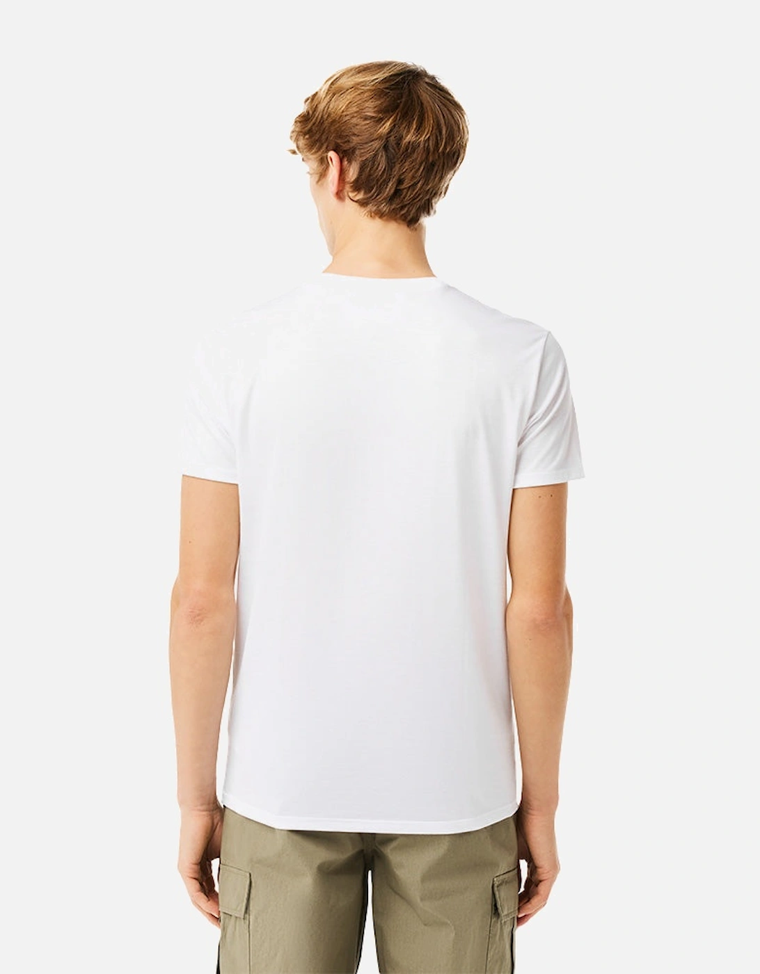 Monochrome Cotton Pima Jersey Crew-Neck T-Shirt, White