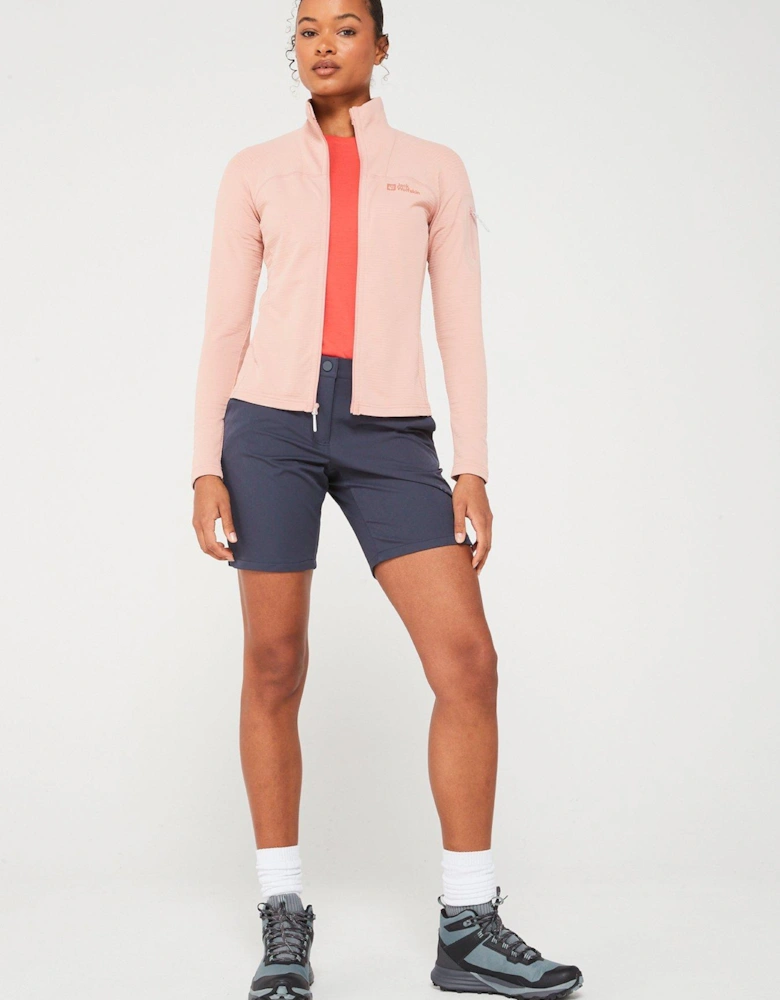 Womens Prelight Zip Fleece - Pink