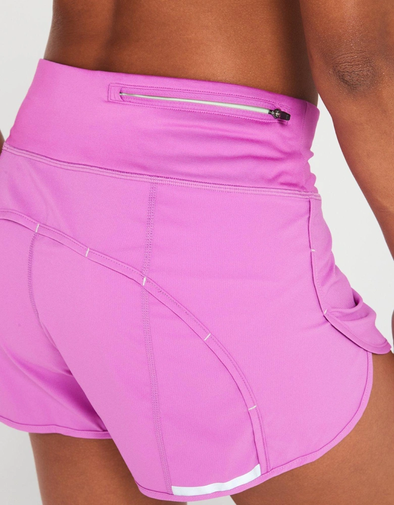 Womens Tech 4.5 inch Running Short-Pink