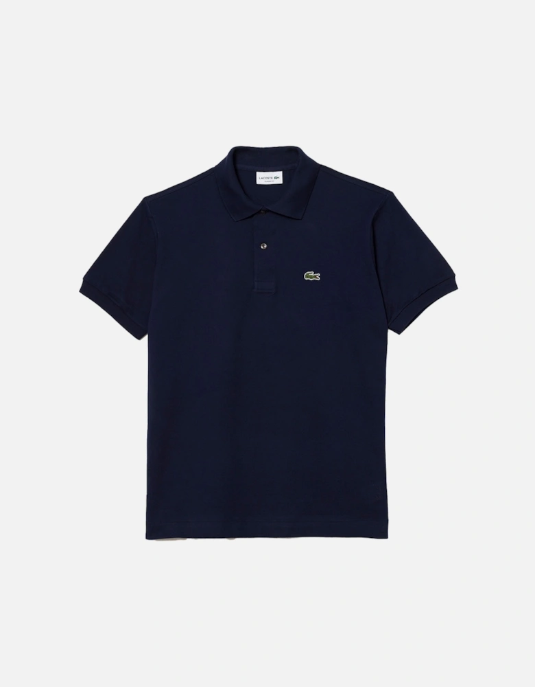 Original Piqué Cotton Polo Shirt, Navy Blue