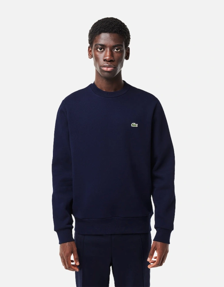 Brushed Fleece Sweatshirt, Navy Blue