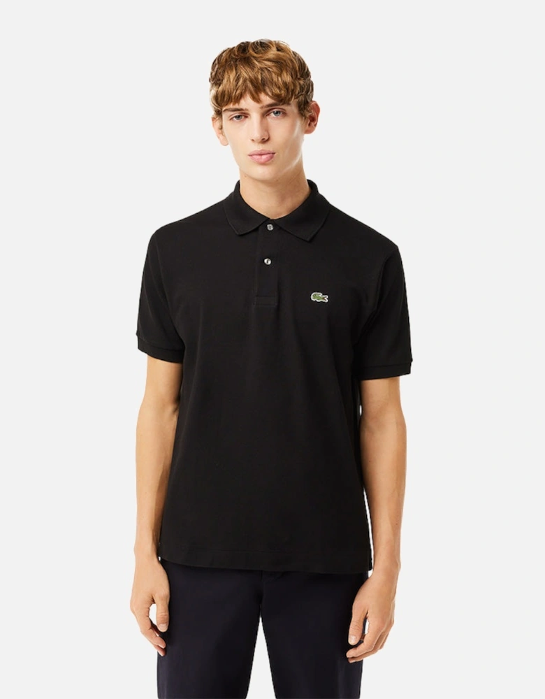 Original Piqué Cotton Polo Shirt, Black