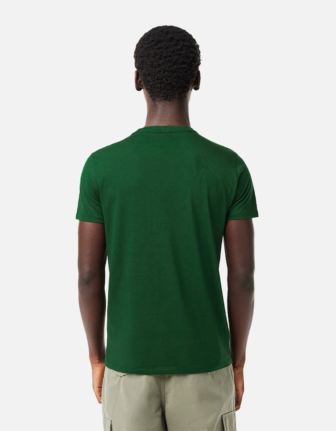 Monochrome Cotton Pima Jersey Crew-Neck T-Shirt, Green