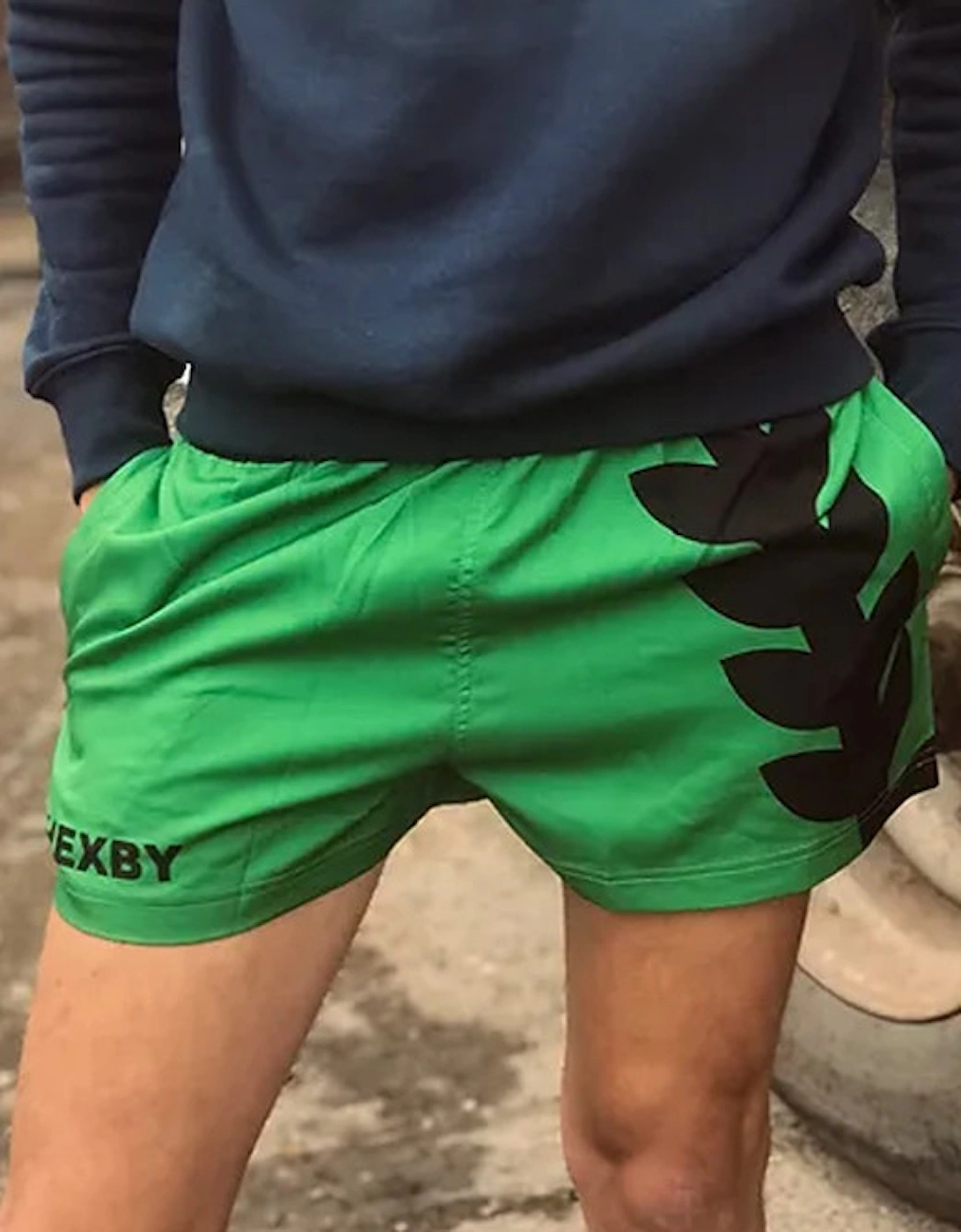 Unisex Ripstock Shorts Green / Black