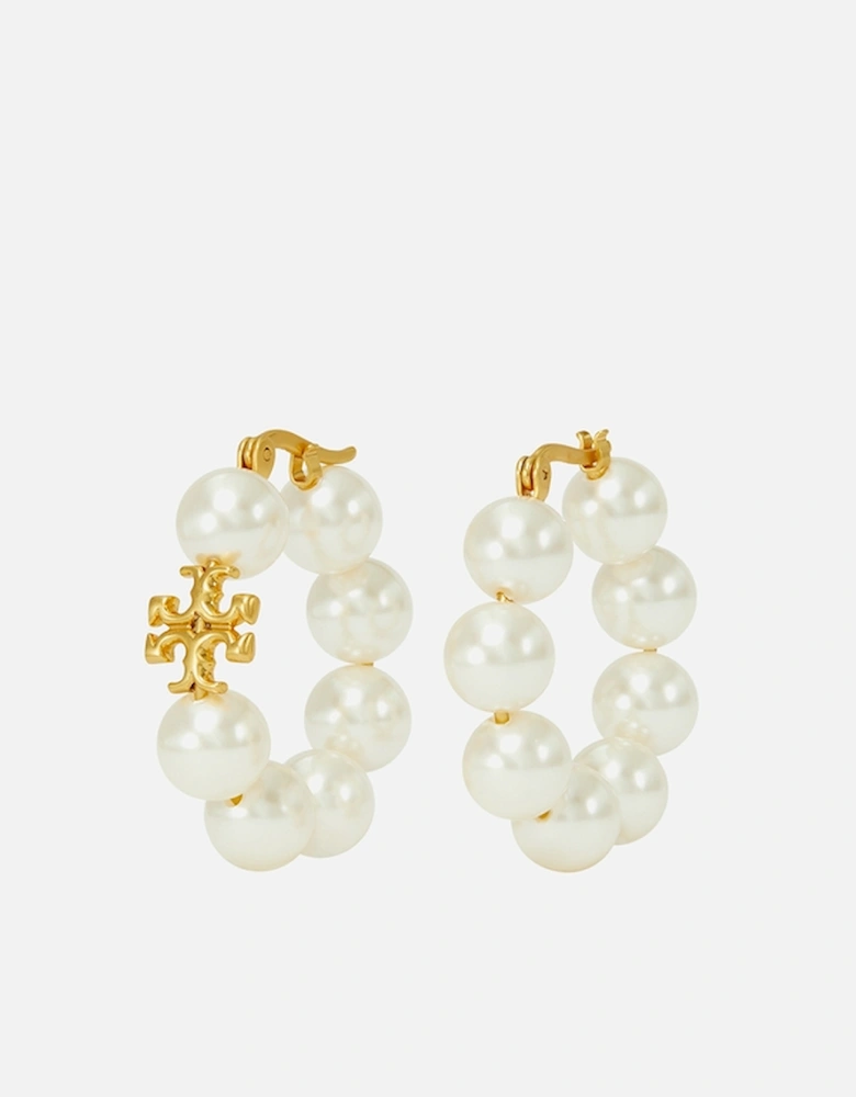 Kira 18K Gold-Plated Faux Pearl Earrings