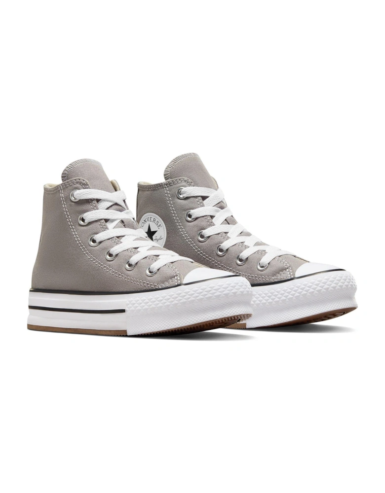 Kids Girls Eva Lift Seasonal Color High Tops Trainers - Off White