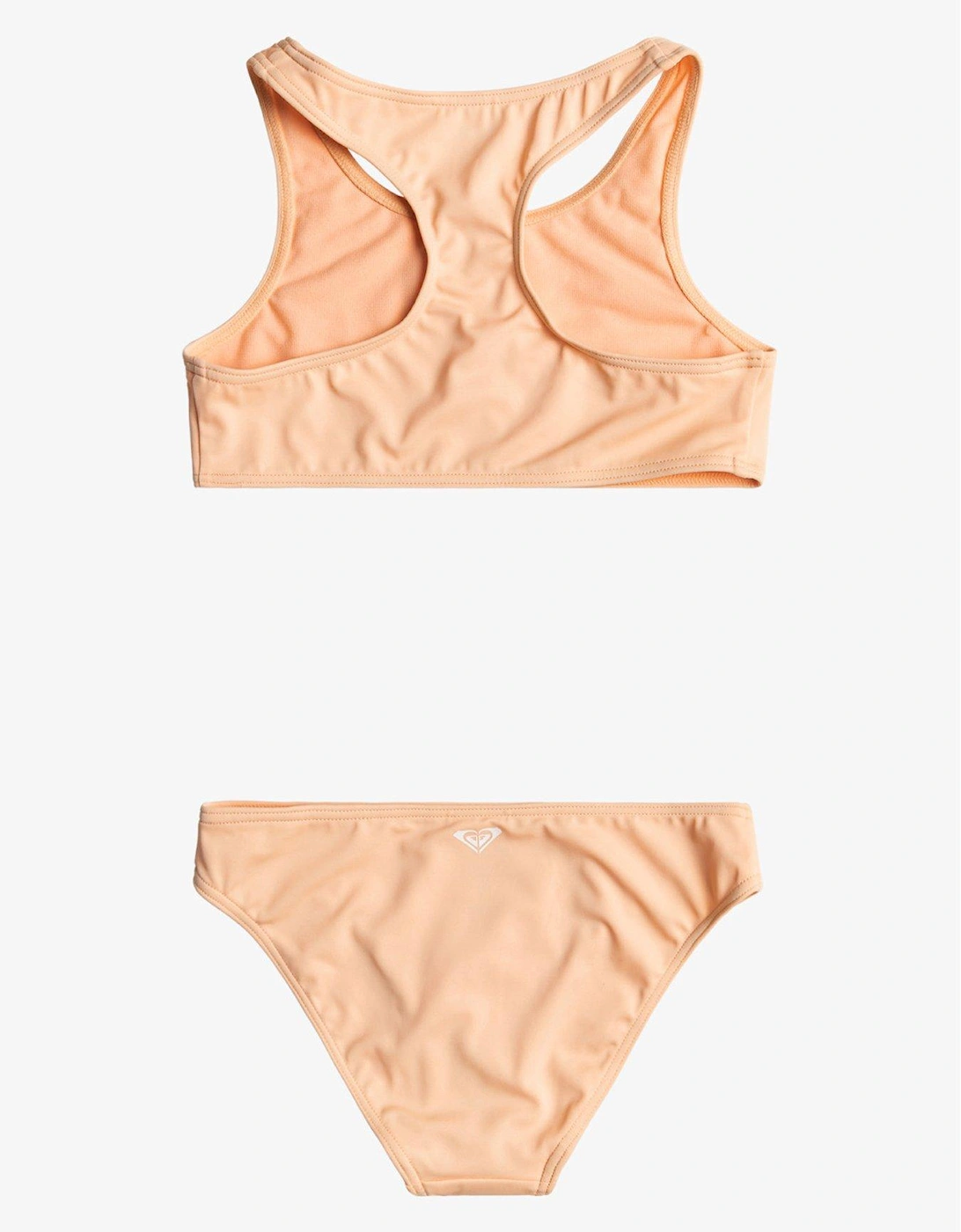 Girls Chlorine Resistant Two Piece Swimsuit - Peach