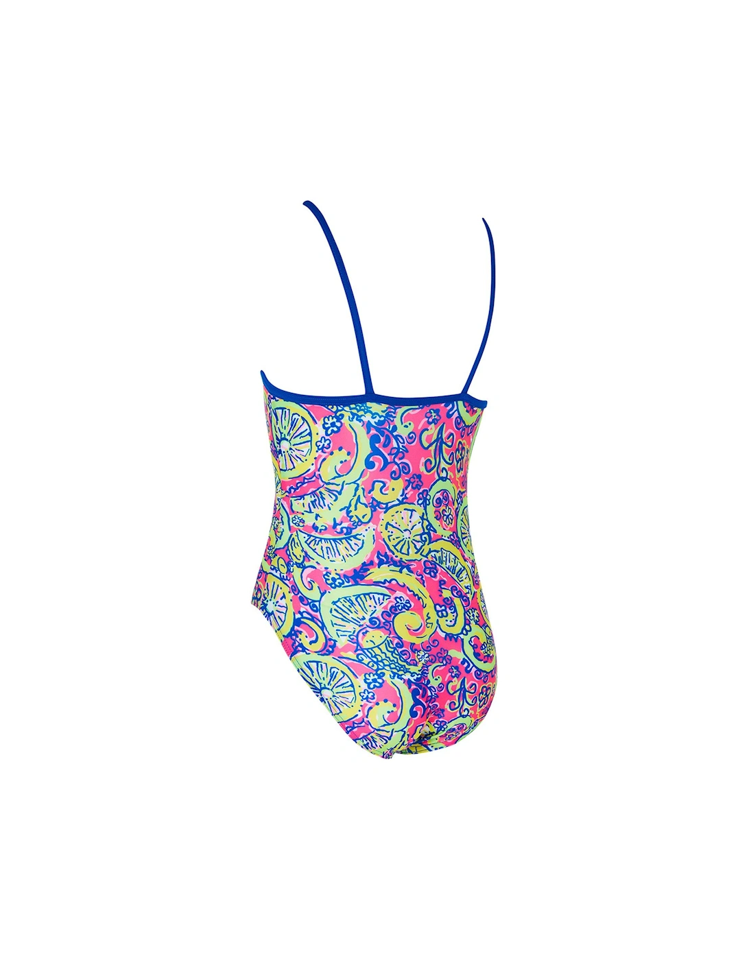 Citrus Print Classicback Girls Swimsuit-green