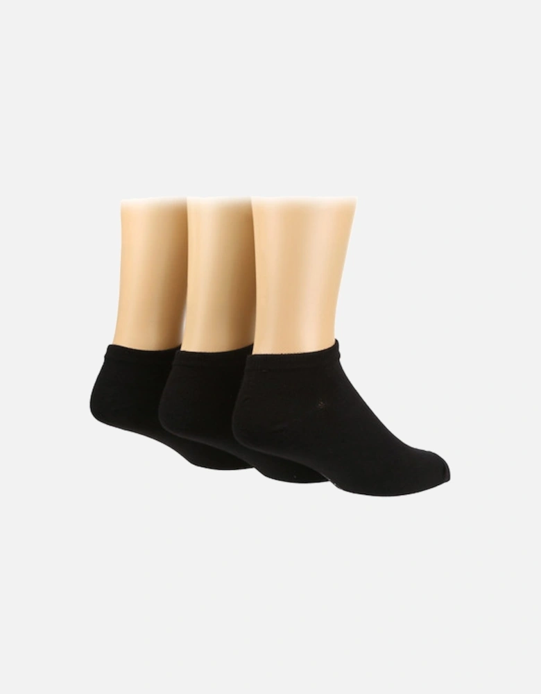 Glenmuir 3 Pack Trainer Sock Black