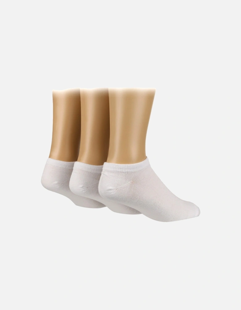 Glenmuir 3 Pack Trainer Sock White