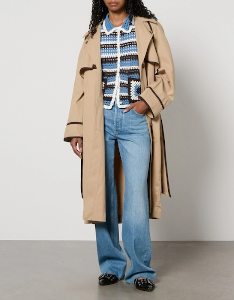 Deona Cotton-Gabardine Trench Coat