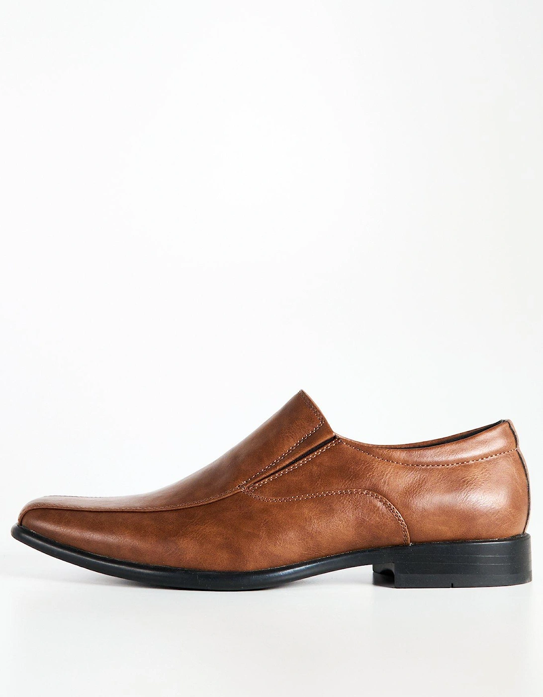 Mens Formal Slip On Shoe - Standard - Brown, 2 of 1