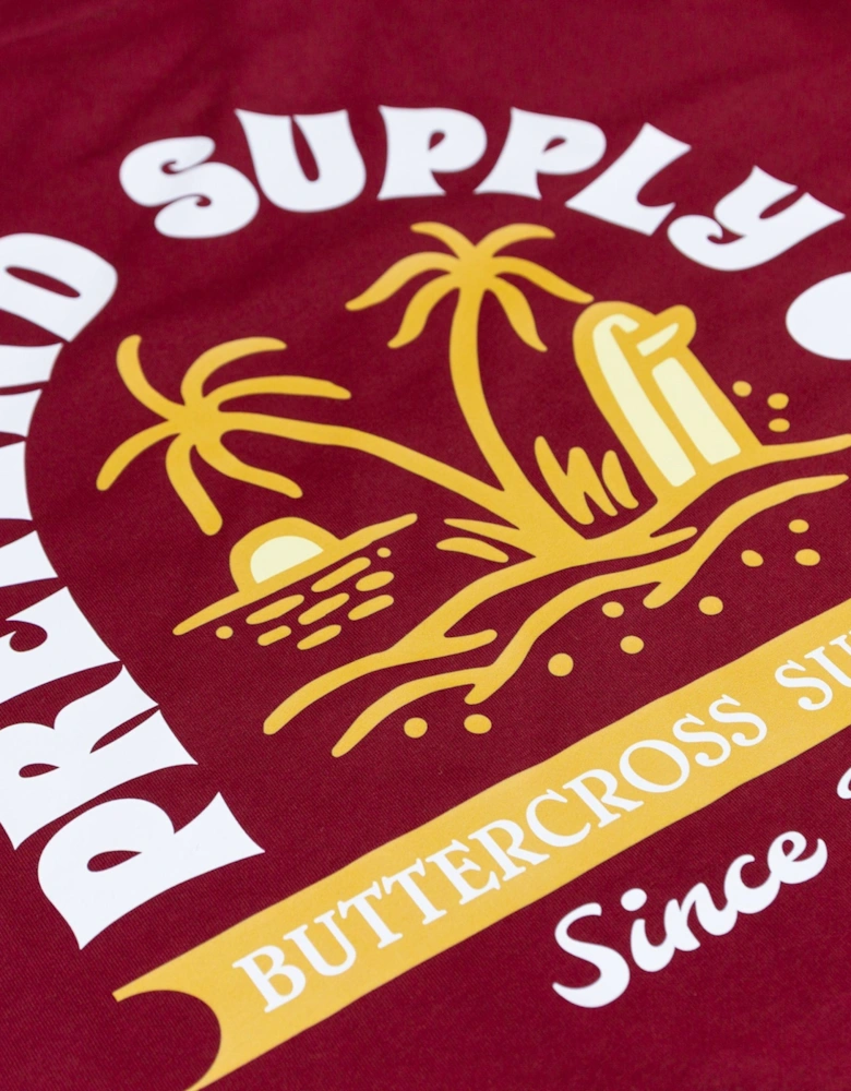 Pretend Surf Club 2.0 T-Shirt - Burgundy