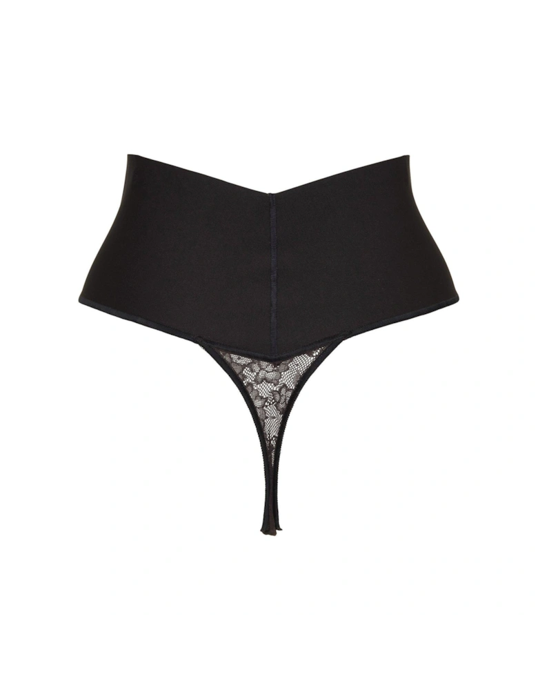 Tame Your Tummy Shaping Thong - Black