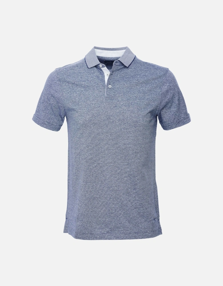 Cotton Linen Fil-à-Fil Polo Shirt