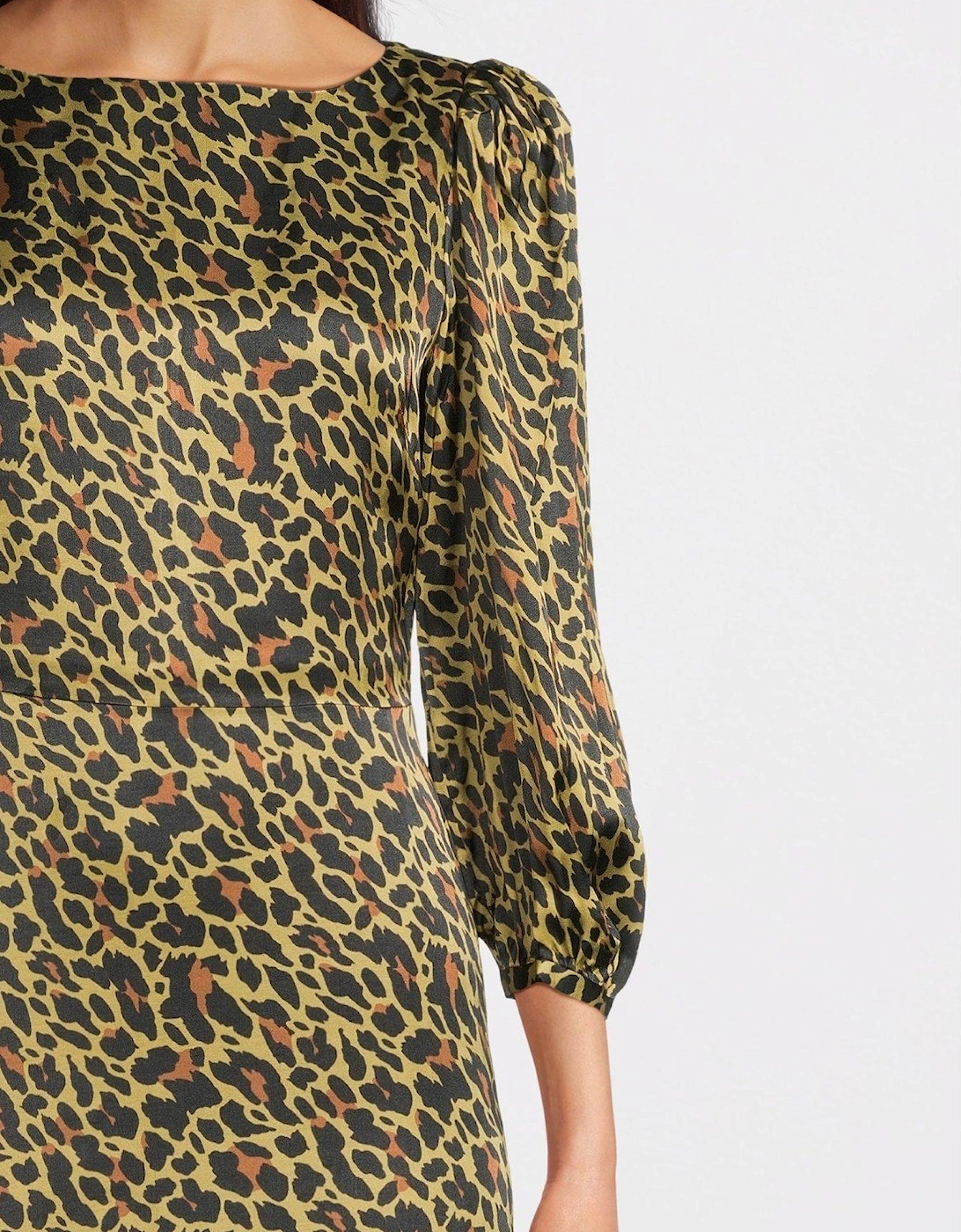 Lara Leopard Print Midi Dress