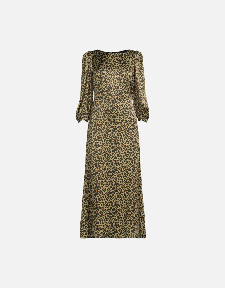 Lara Leopard Print Midi Dress