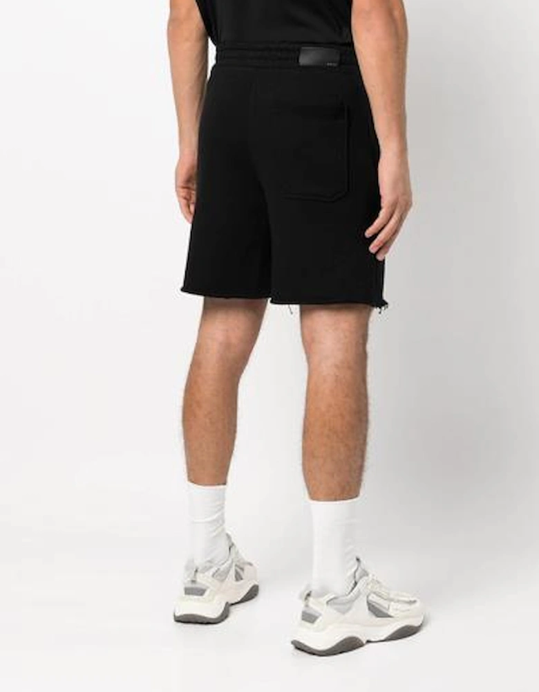 Lime MA Logo Printed Shorts in Black