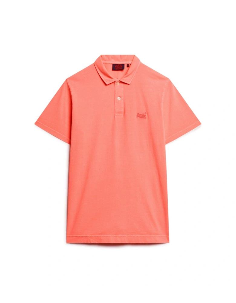 Essential Logo Neon Jersey Polo Shirt - Bright Orange