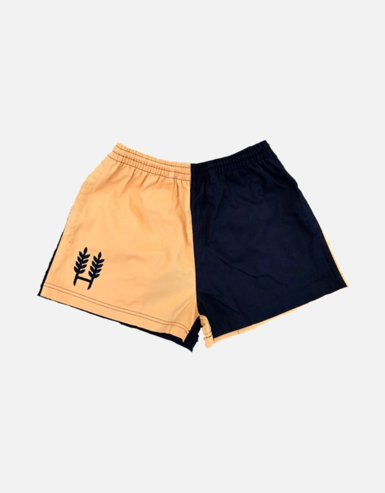 Unisex Harlequin Shorts Yellow/Black