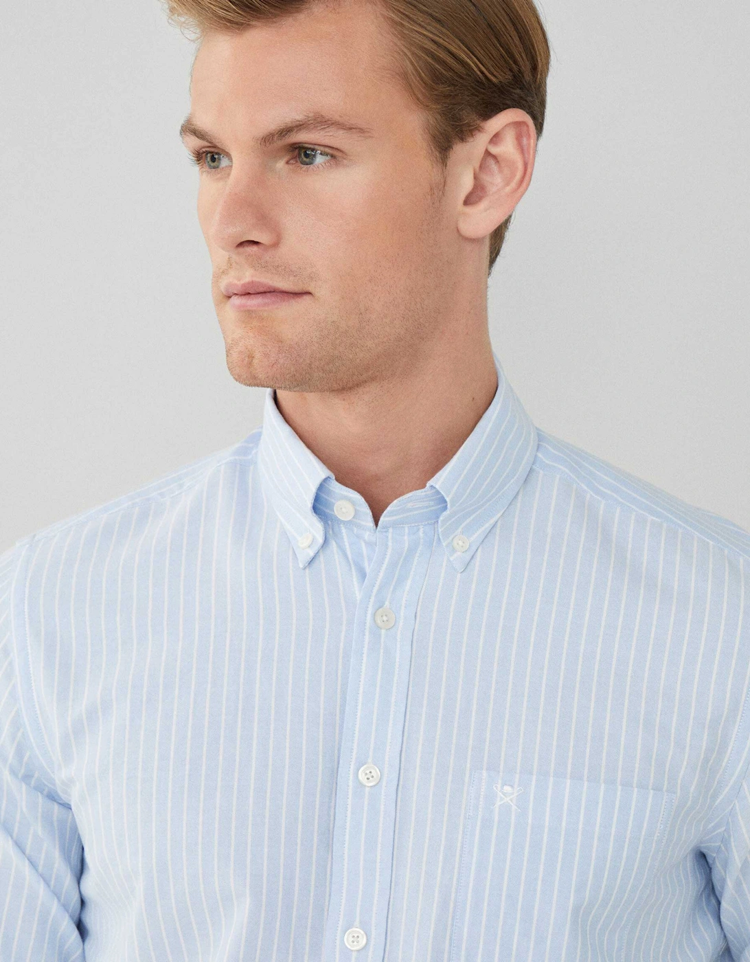 Slim Fit Striped Oxford Shirt