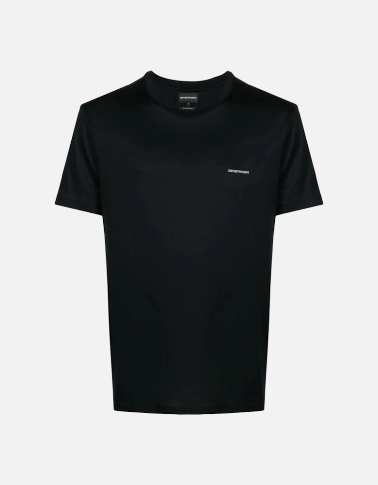 Essentials Branded Cotton T-shirt Navy