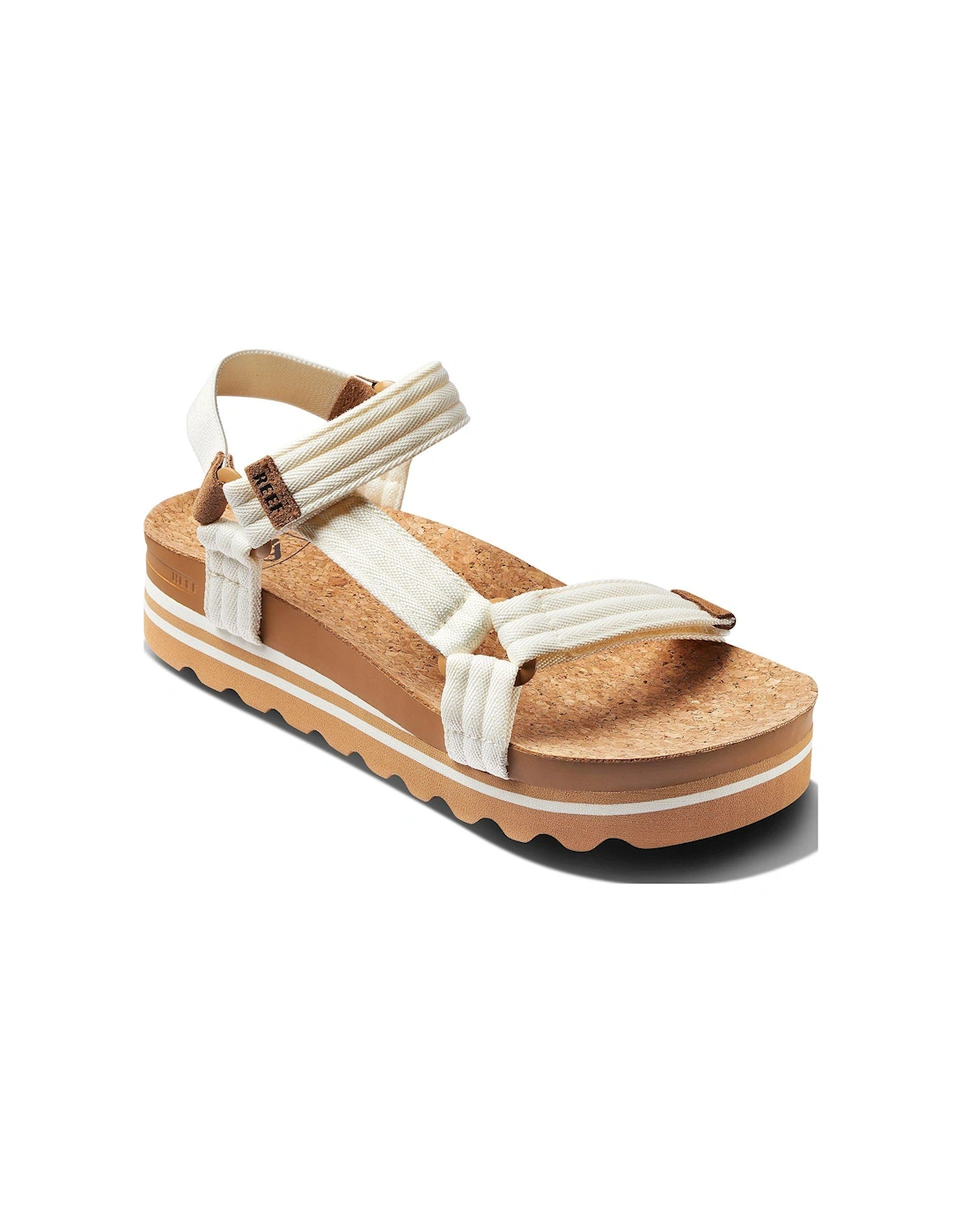 Cushion Rem Hi Trekker Style Sandals - Whisper White