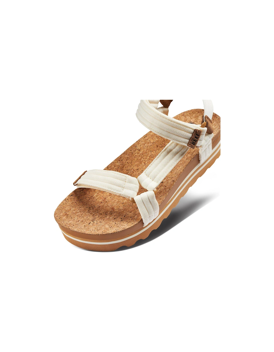 Cushion Rem Hi Trekker Style Sandals - Whisper White