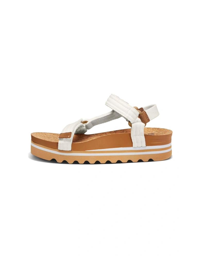 Cushion Rem Hi Trekker Style Sandals - Whisper White