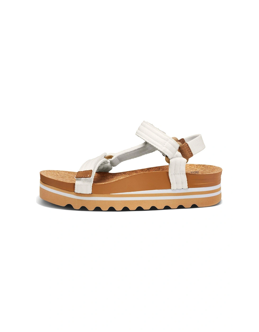 Cushion Rem Hi Trekker Style Sandals - Whisper White