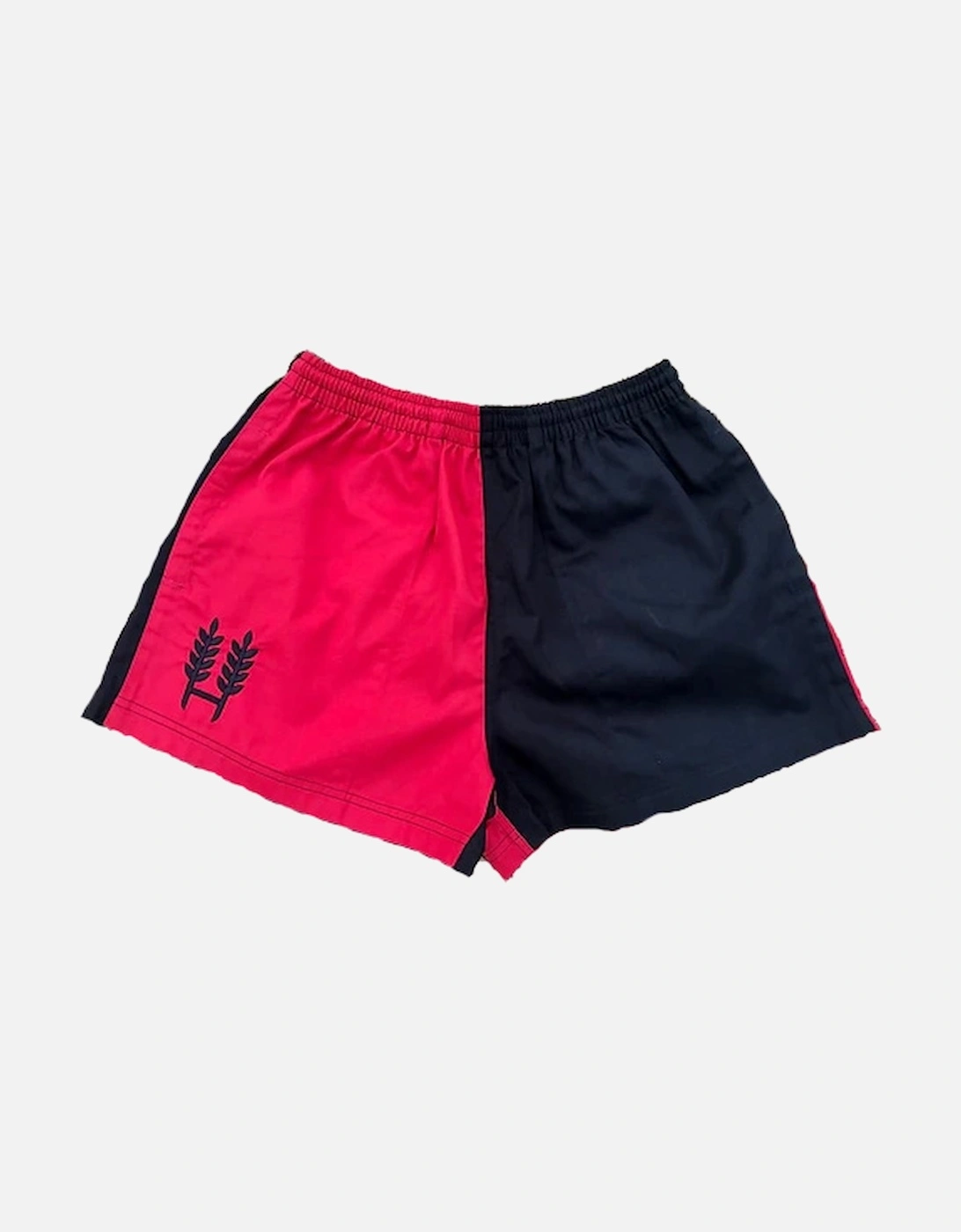 Unisex Harlequin Shorts Red/Black, 3 of 2