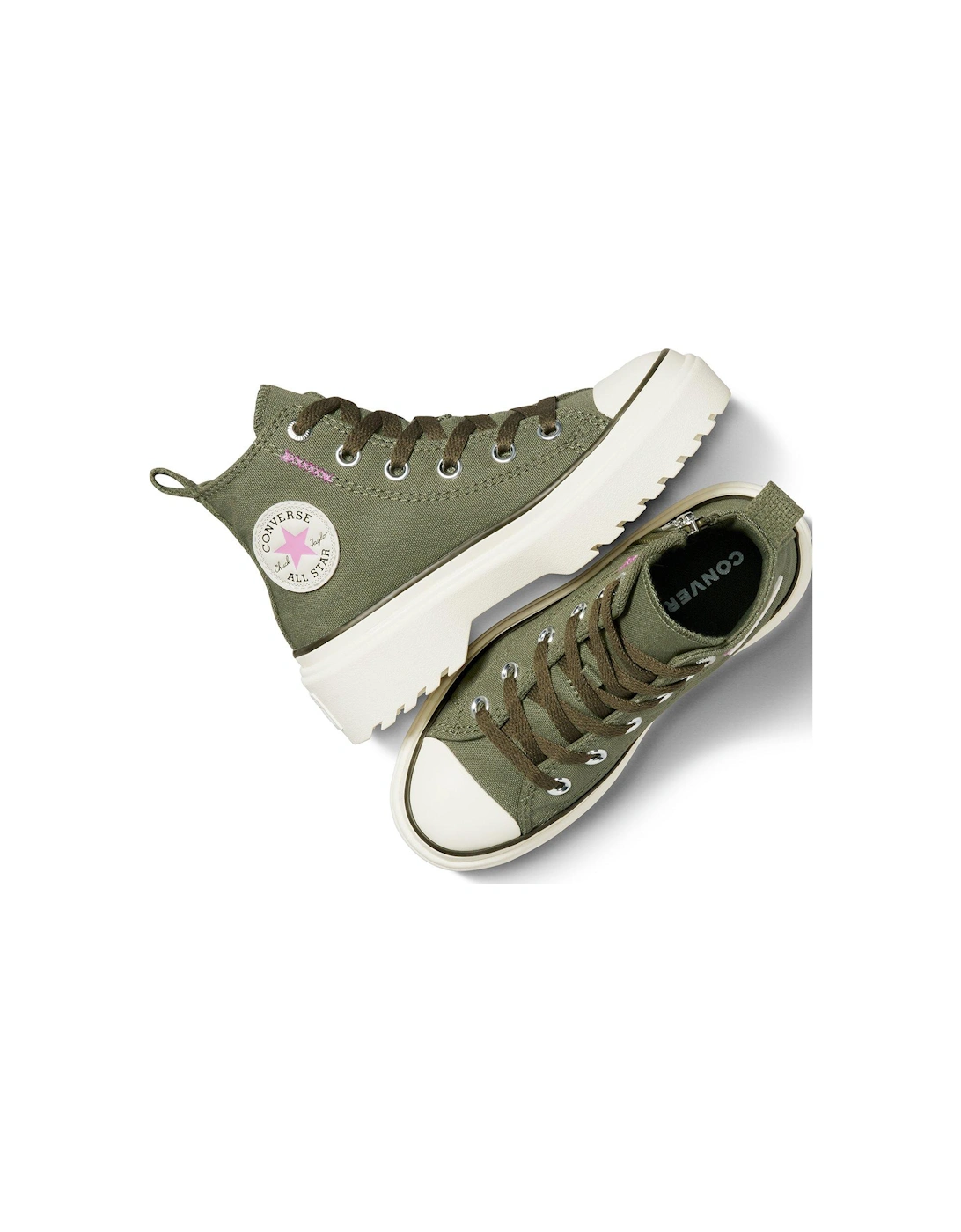 Chuck Taylor All Star Lugged Lift Trainers - Khaki