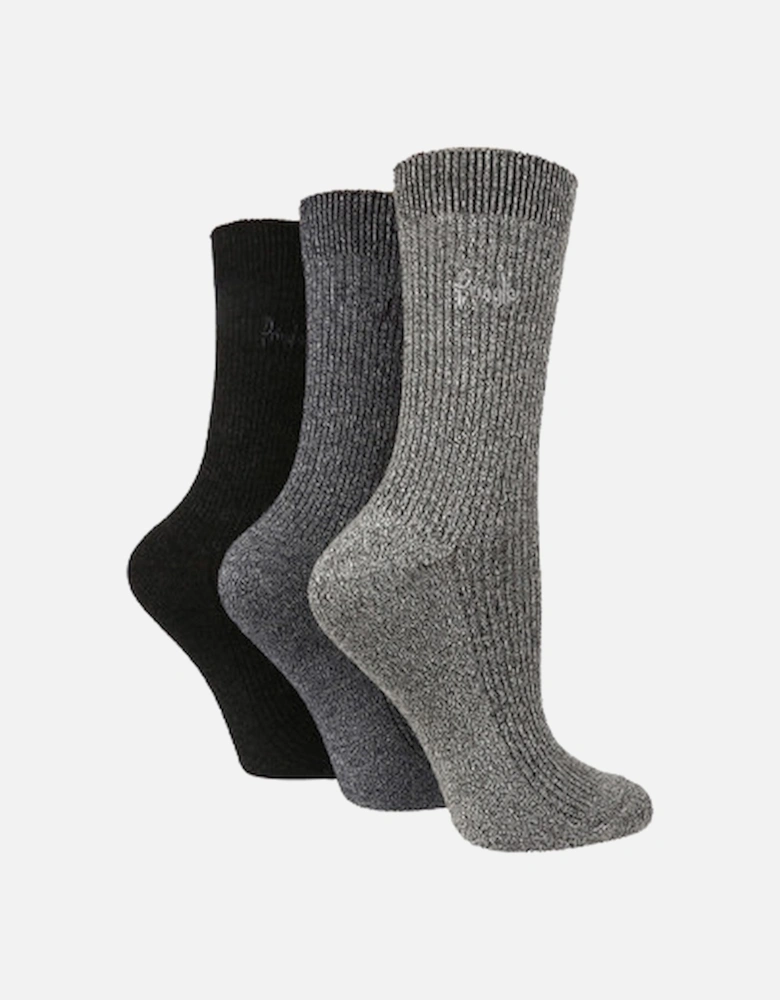 Pringle 3 Pack Leisure Sock Black Gradient