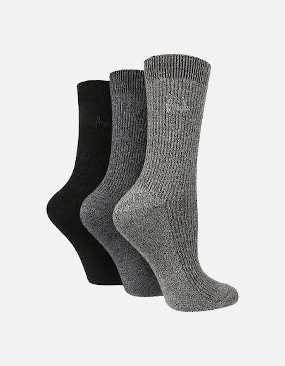 Pringle 3 Pack Leisure Sock Black Gradient, 2 of 1