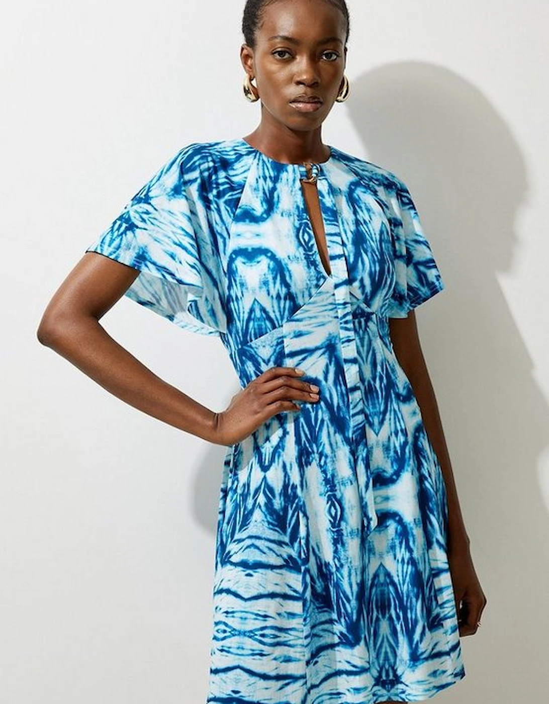 Abstract Geo Print Jersey Mini Dress, 5 of 4