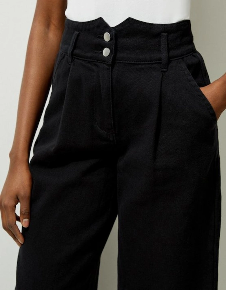 Denim Wide Leg Trousers