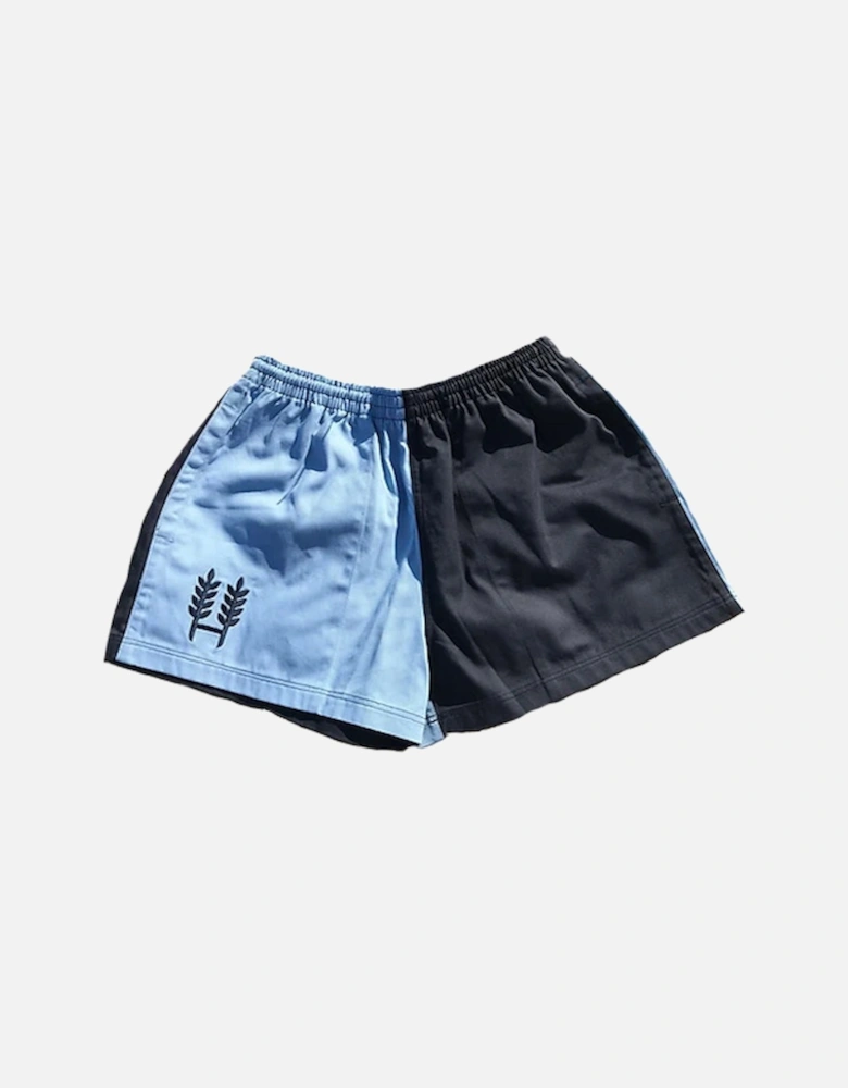 Unisex Harlequin Shorts Light Blue/Navy