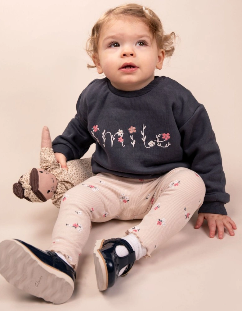 Crown Print K Girls Infant Shoes
