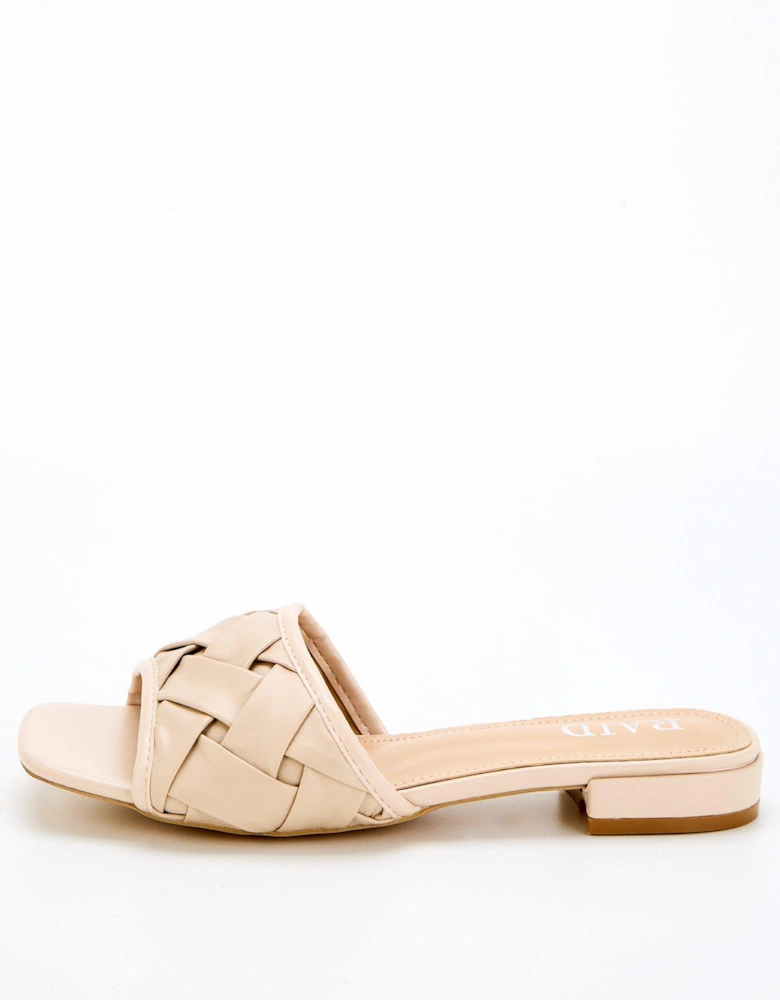 Alanze Woven Slider - Nude