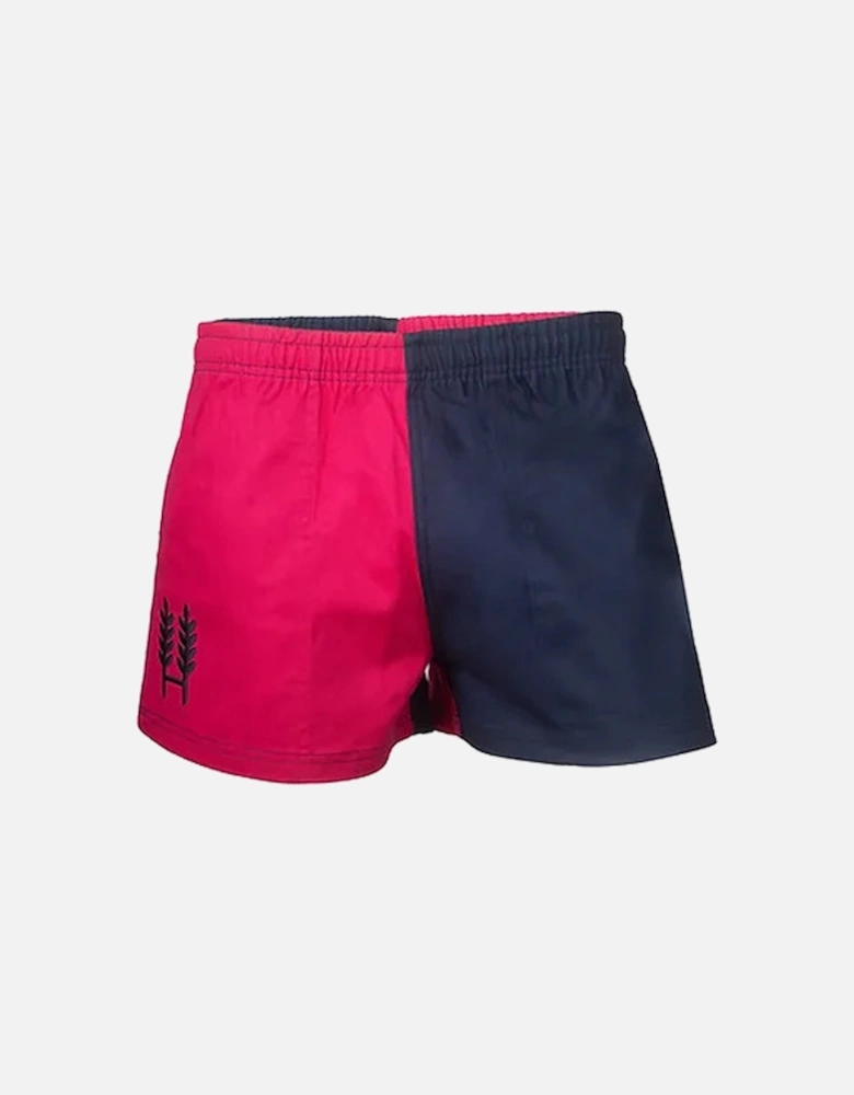 Unisex Harlequin Shorts Pink/Navy