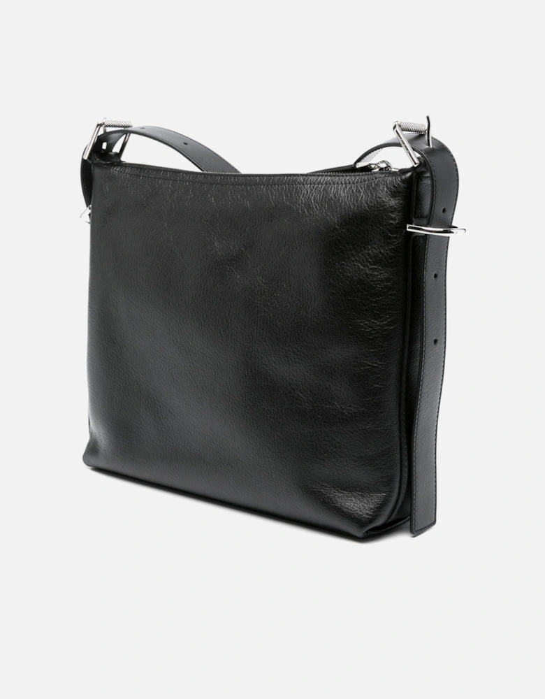 VOYOU Leather Crossbody Bag Black