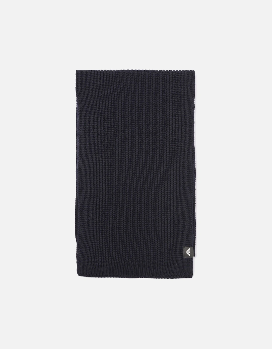 Woven Logo Scarf Navy