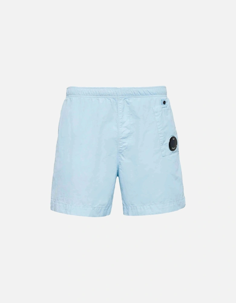 C.P. Company Utility Pocket Lens Detail Swim Shorts in Blue