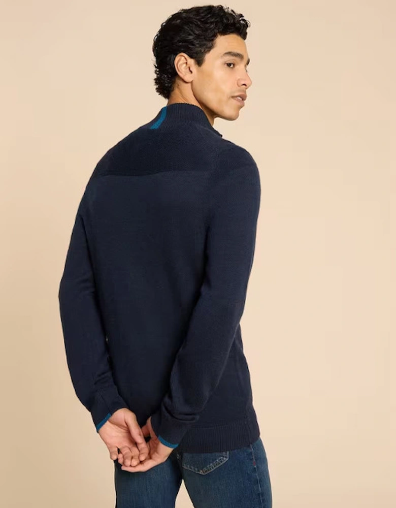 Men's Newport Merino Funnel Knit Dark Navy