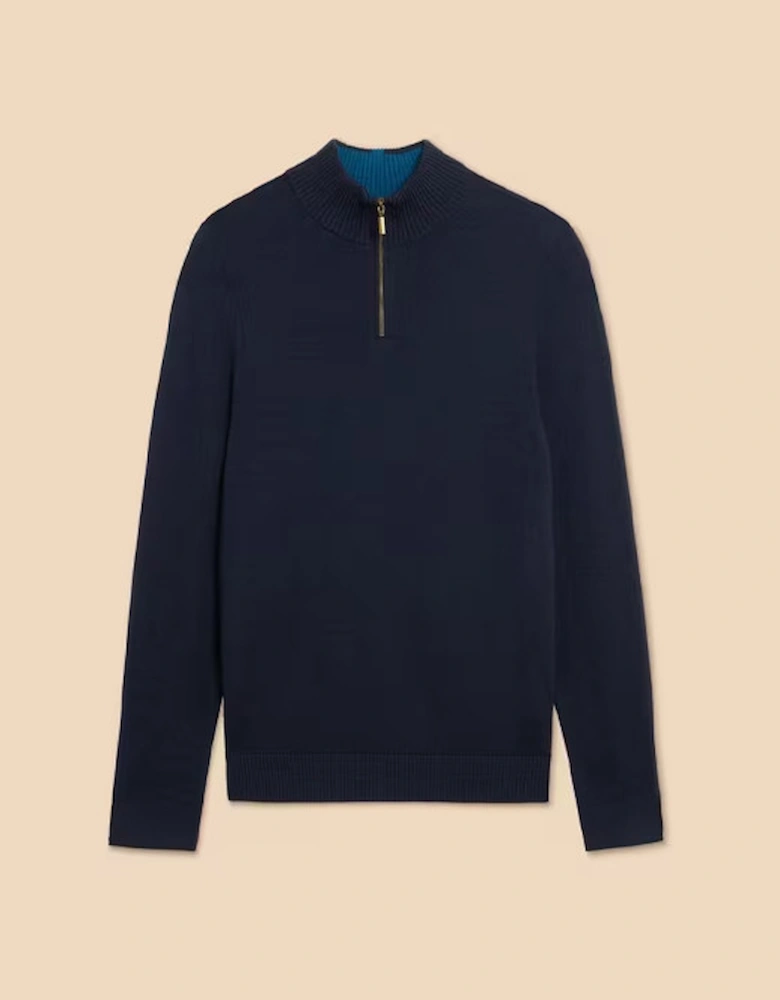 Men's Newport Merino Funnel Knit Dark Navy